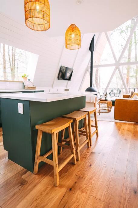 Dunlap Hollow A-Frame Rockbridge Luaran gambar