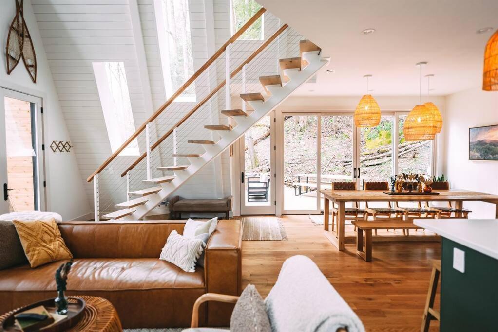 Dunlap Hollow A-Frame Rockbridge Luaran gambar