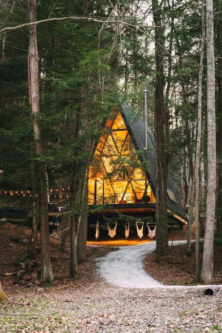 Dunlap Hollow A-Frame Rockbridge Luaran gambar