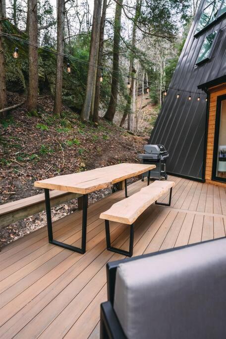 Dunlap Hollow A-Frame Rockbridge Luaran gambar