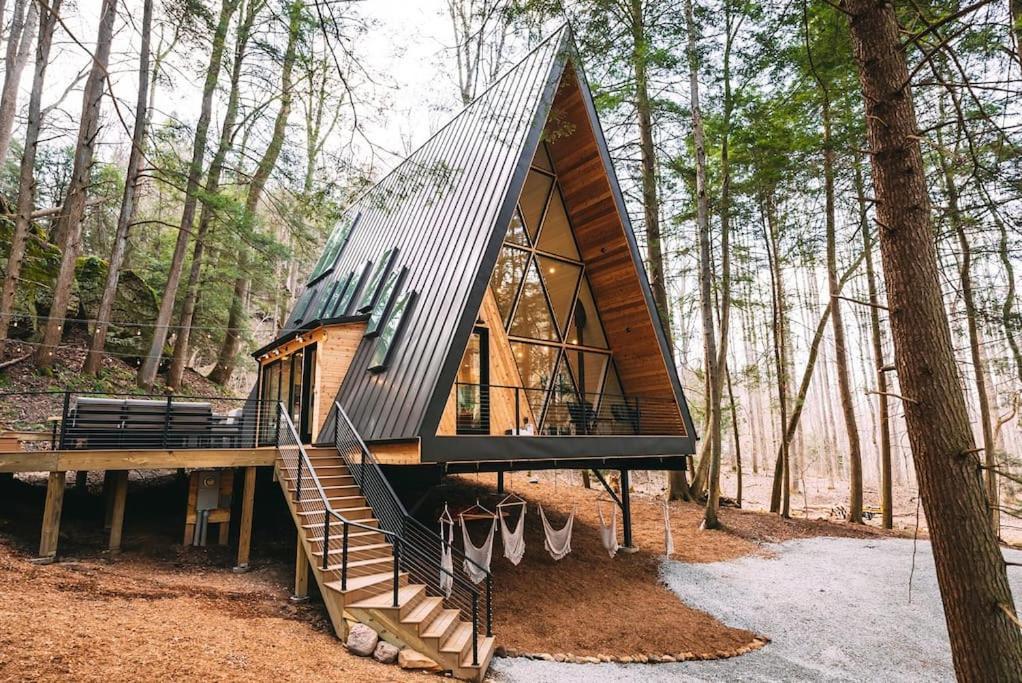 Dunlap Hollow A-Frame Rockbridge Luaran gambar