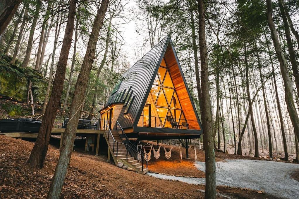 Dunlap Hollow A-Frame Rockbridge Luaran gambar